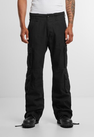 Mister Tee - Loosefit Calças cargo em preto: frente