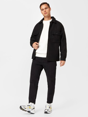 Bershka Between-Season Jacket in Black