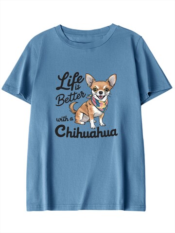 T-shirt GORHEY en bleu : devant