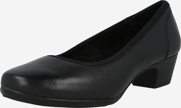 JANA - Zapatos con plataforma en negro: frente