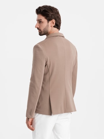 Coupe regular Veste de costume Ombre en beige