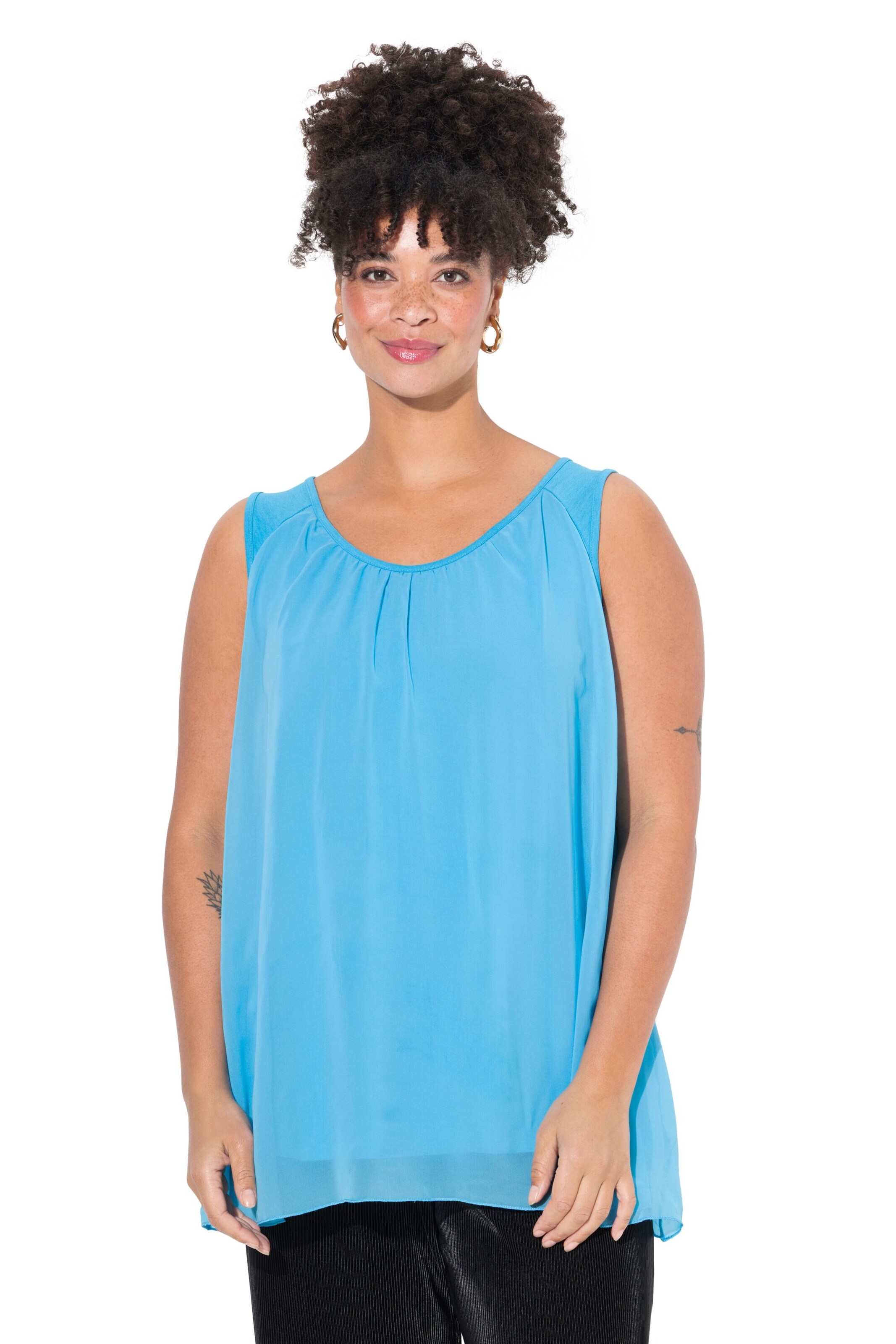 MIAMODA Top in Blue: front