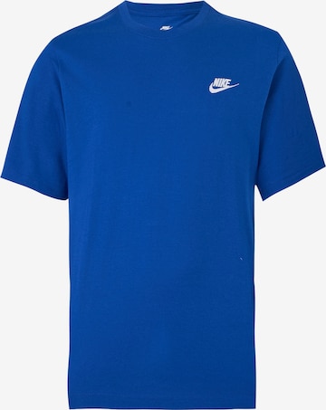 Coupe regular T-Shirt 'CLUB' Nike Sportswear en bleu : devant