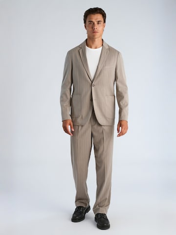 Lindbergh - Ajuste regular Chaqueta tipo saco para negocios en beige