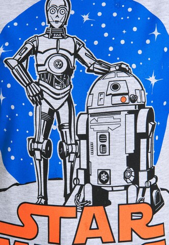 LOGOSHIRT T-Shirt 'R2-D2 & C-3PO' in Grau