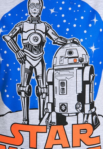 LOGOSHIRT Shirt 'R2-D2 & C-3PO' in Grey