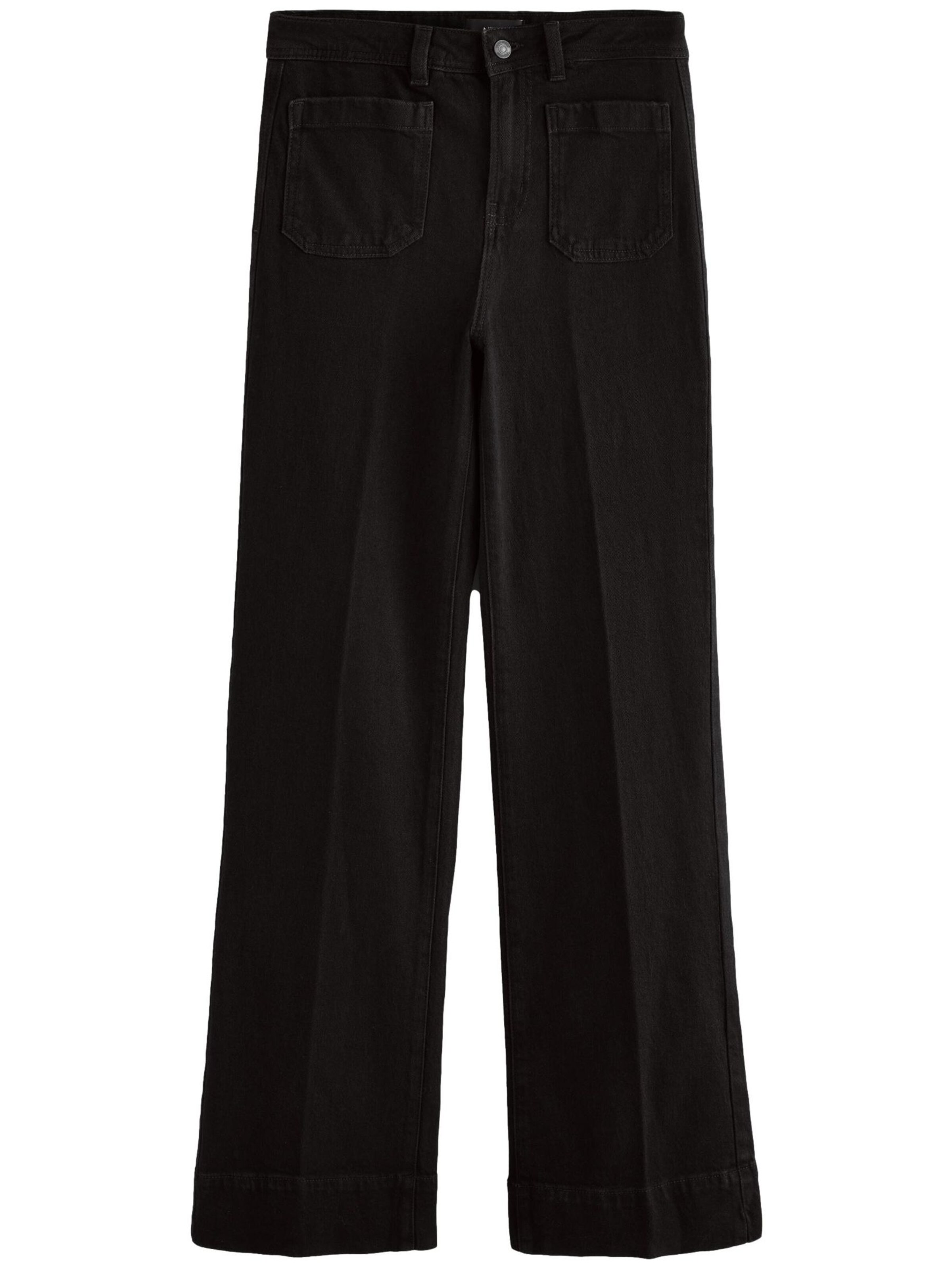 juoda Next Plačios klešnės Džinsai: priekis