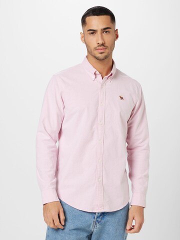 Abercrombie & Fitch Regularny krój Koszula w kolorze różowy: przód