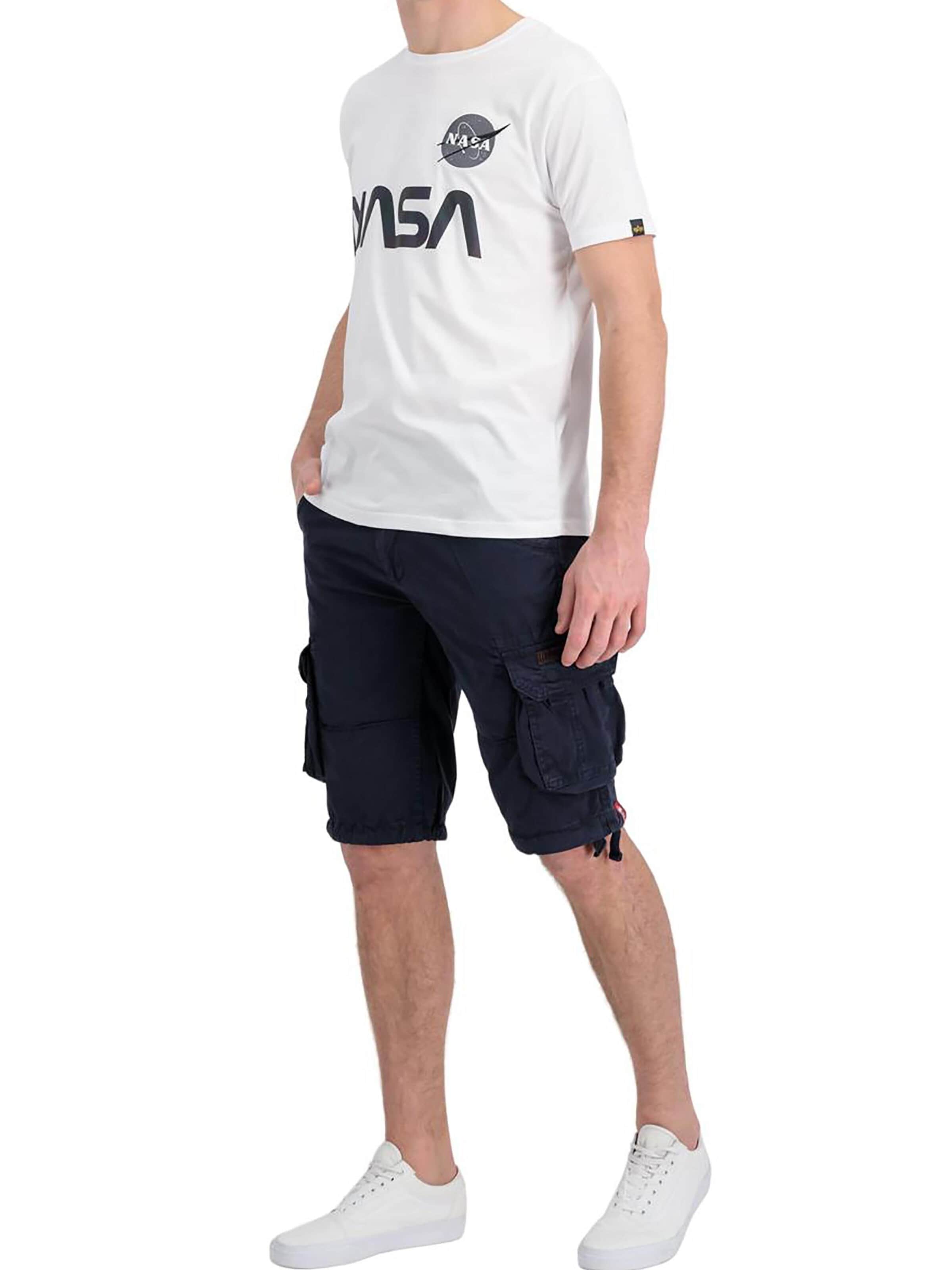 ALPHA INDUSTRIES Regular Cargohose 'Jet'‌‌‌ in Blau