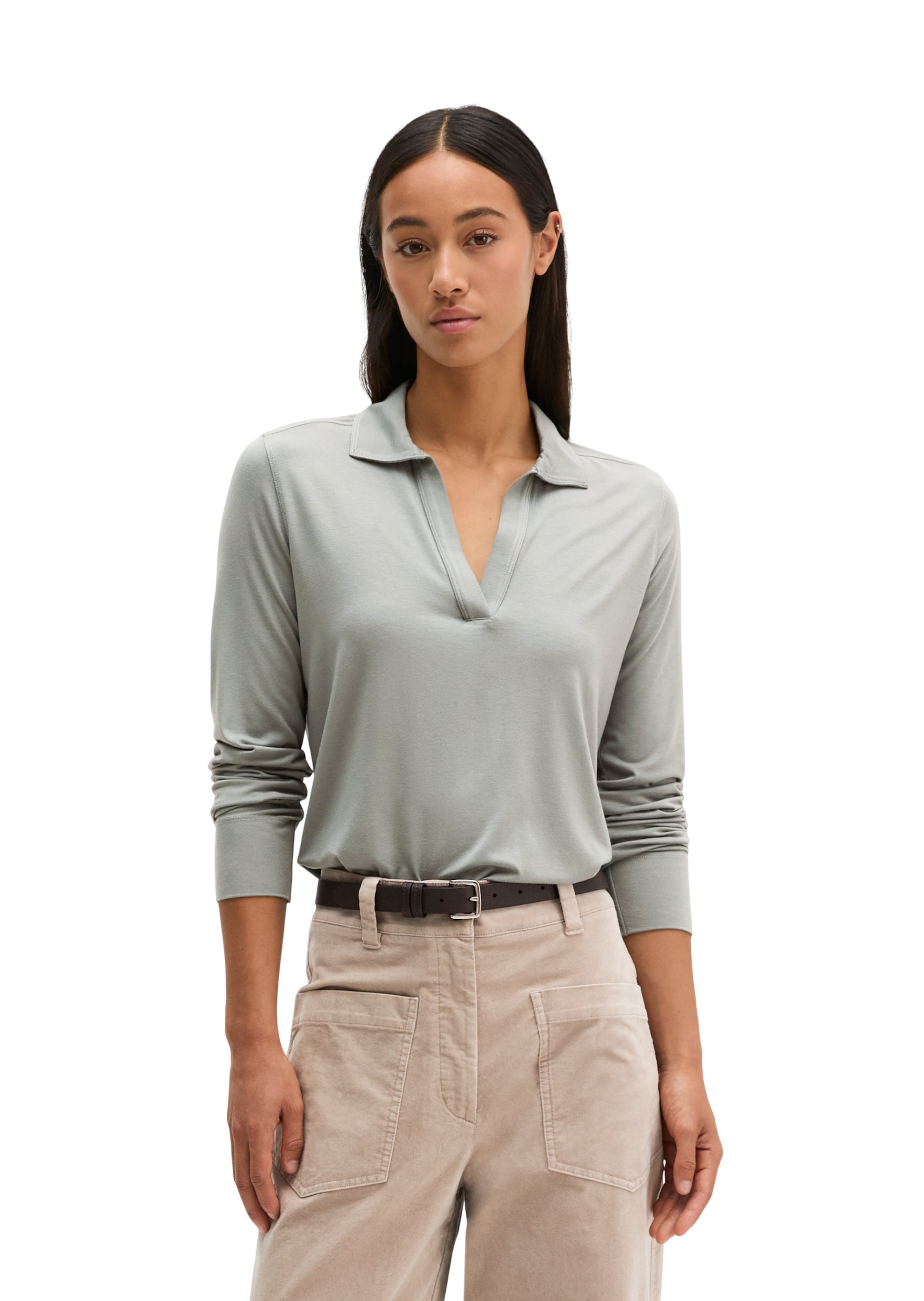 Marc O'Polo Shirt in Grijs: voorkant