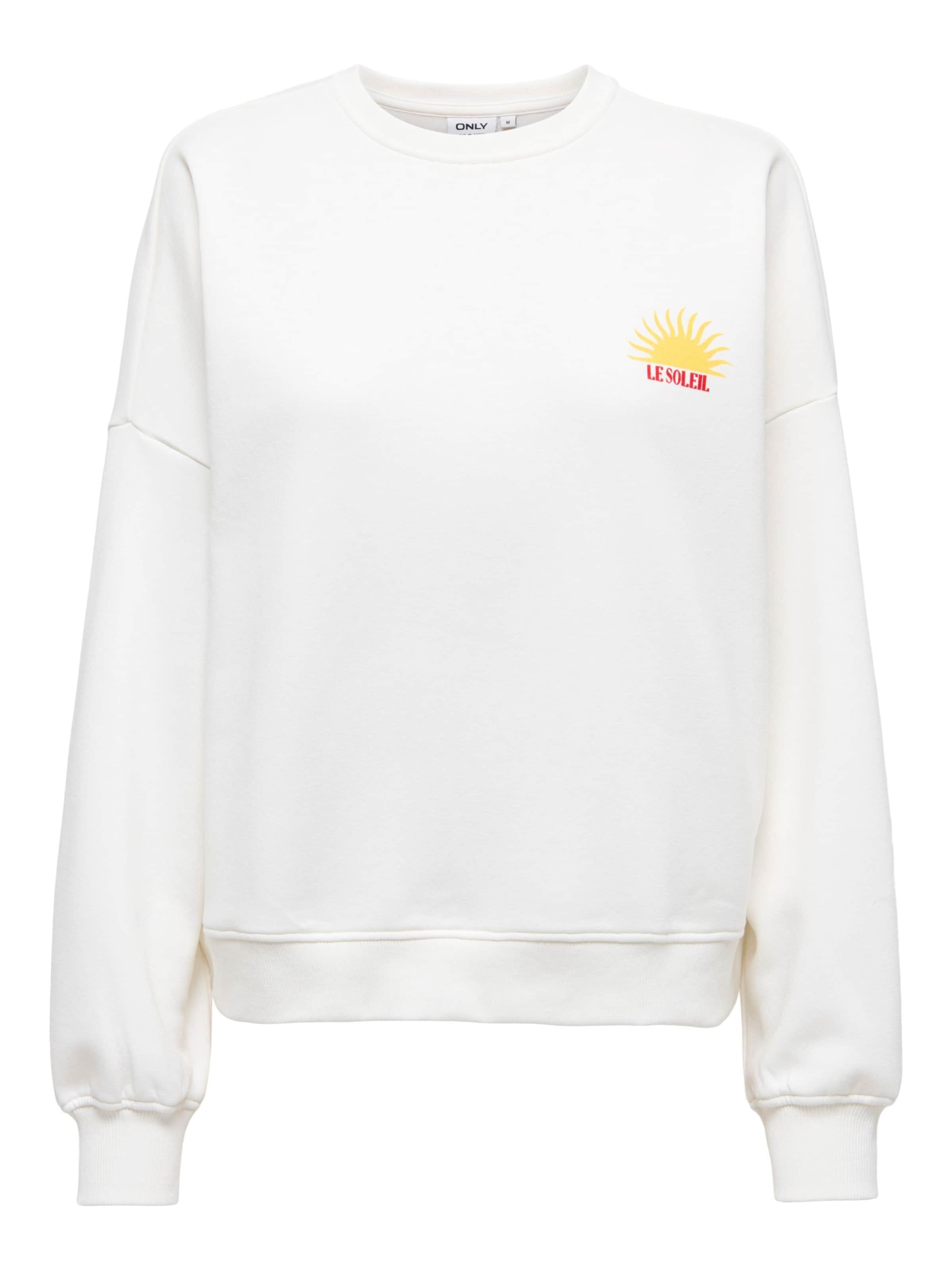 ONLY - Sudadera 'ONLLiny' en blanco: frente