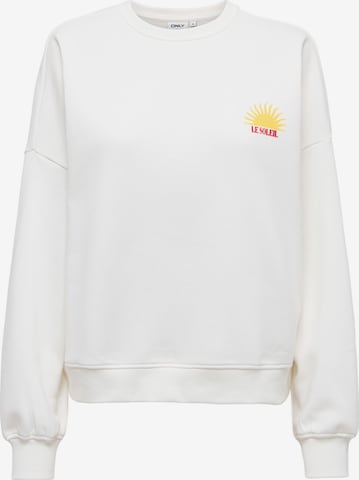 ONLY - Sudadera 'ONLLiny' en blanco: frente
