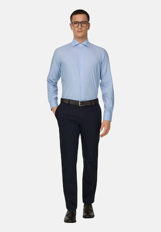 Coupe slim Chemise Boggi Milano en bleu