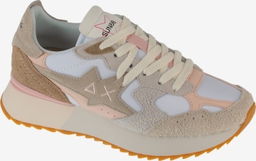 SUN68 Sneakers laag 'SUN68 Stargirl Multicolor Option' in Wit: voorkant