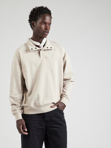 Sweat-shirt G-STAR en beige : devant
