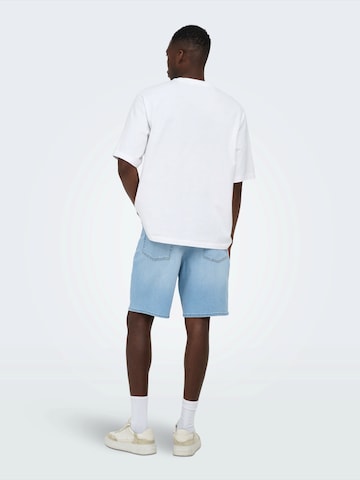 Largi Jeans 'ONSFADE' de la Only & Sons pe albastru: spate