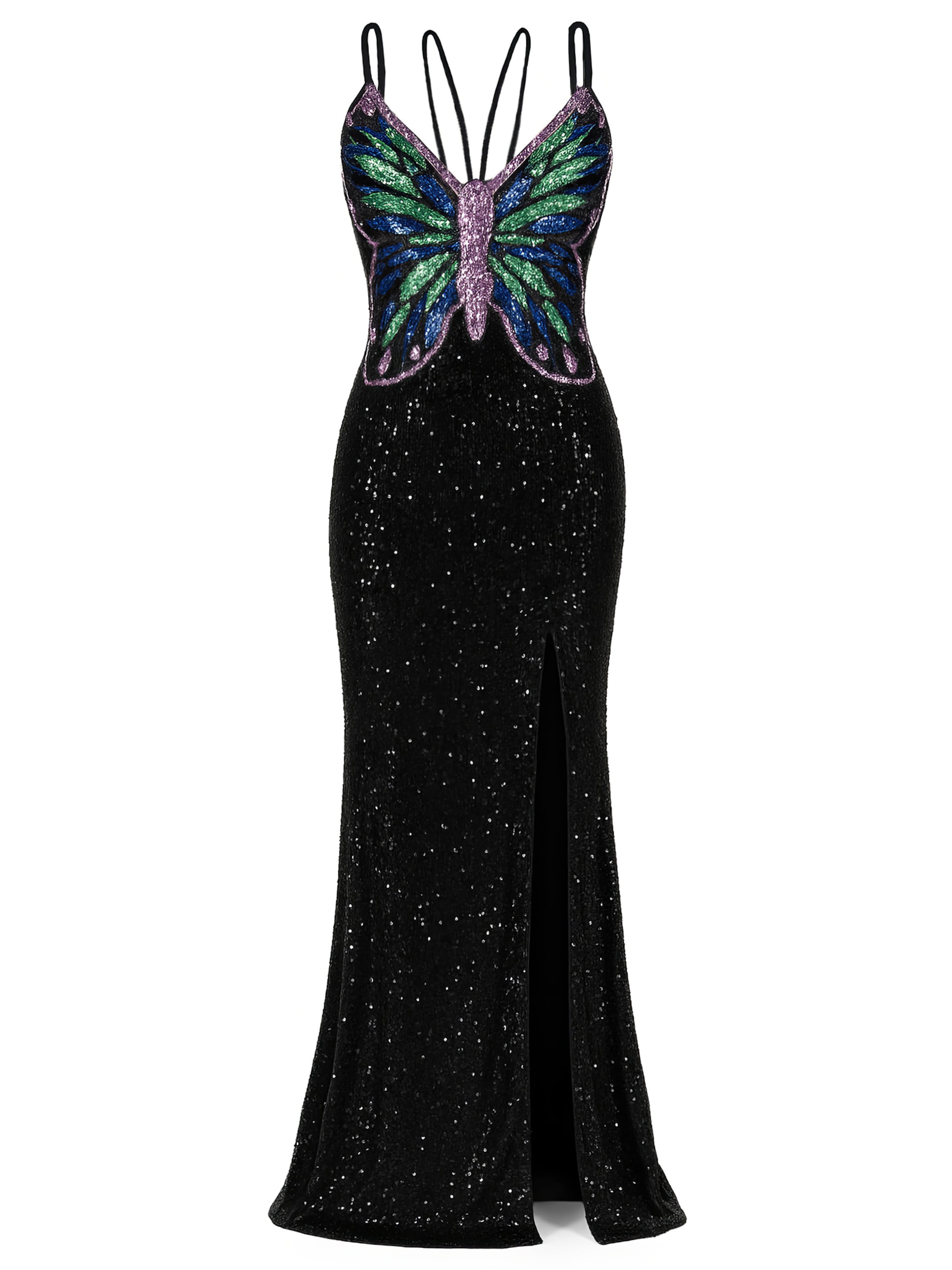 GODDIVA Dress in Black: front