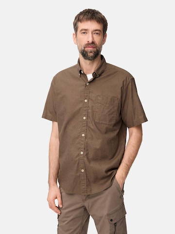 CAMEL ACTIVE Regular fit Button Up Shirt in Brown: front