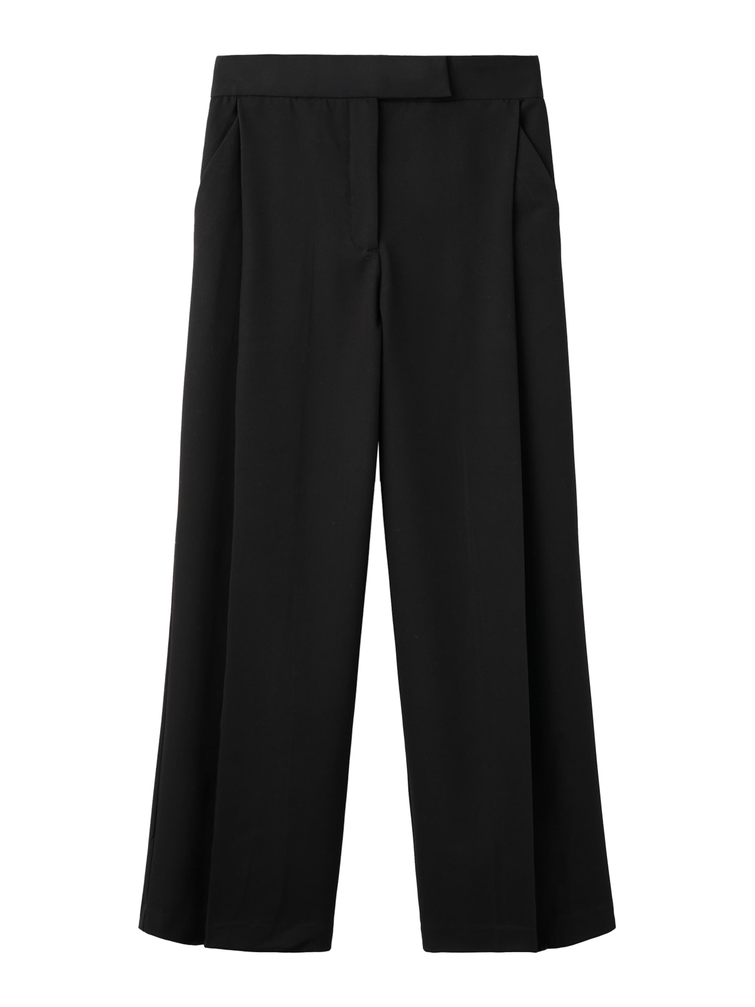 MANGO Pleat-front trousers 'MILO' in Black: front