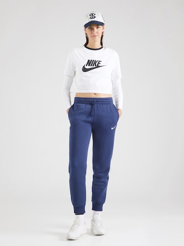 Nike Sportswear Ozke Hlače 'Phoenix Fleece' | modra barva
