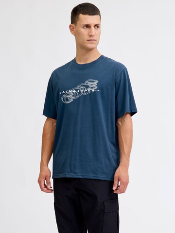 T-Shirt JACK & JONES en bleu : devant