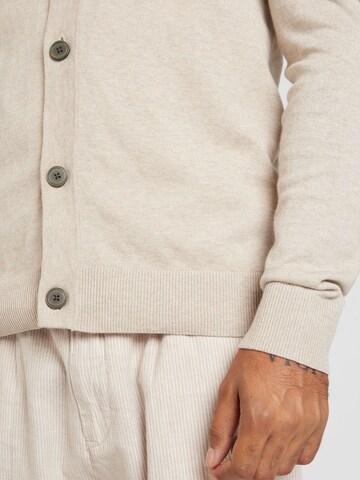 JACK & JONES Gebreid vest 'JJEEmil' in Beige