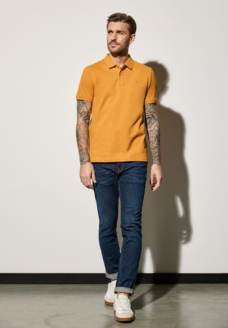 Street One MEN Piquée-Poloshirt in Gelb