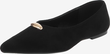 Ital-Design Ballet Flats in Black: front