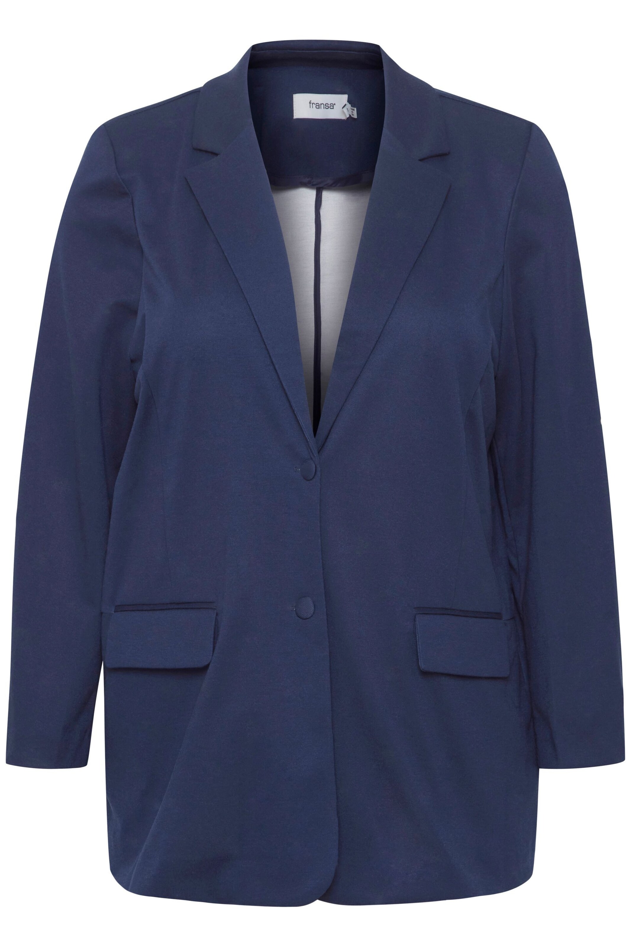 Fransa Curve Blazer 'Blenda' in Blau: Vorderseite
