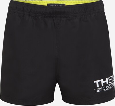 Tommy Hilfiger Underwear Badeshorts in zitrone / schwarz / weiß, Produktansicht