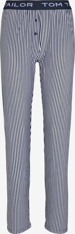 TOM TAILOR Pajama Pants in Blue: front