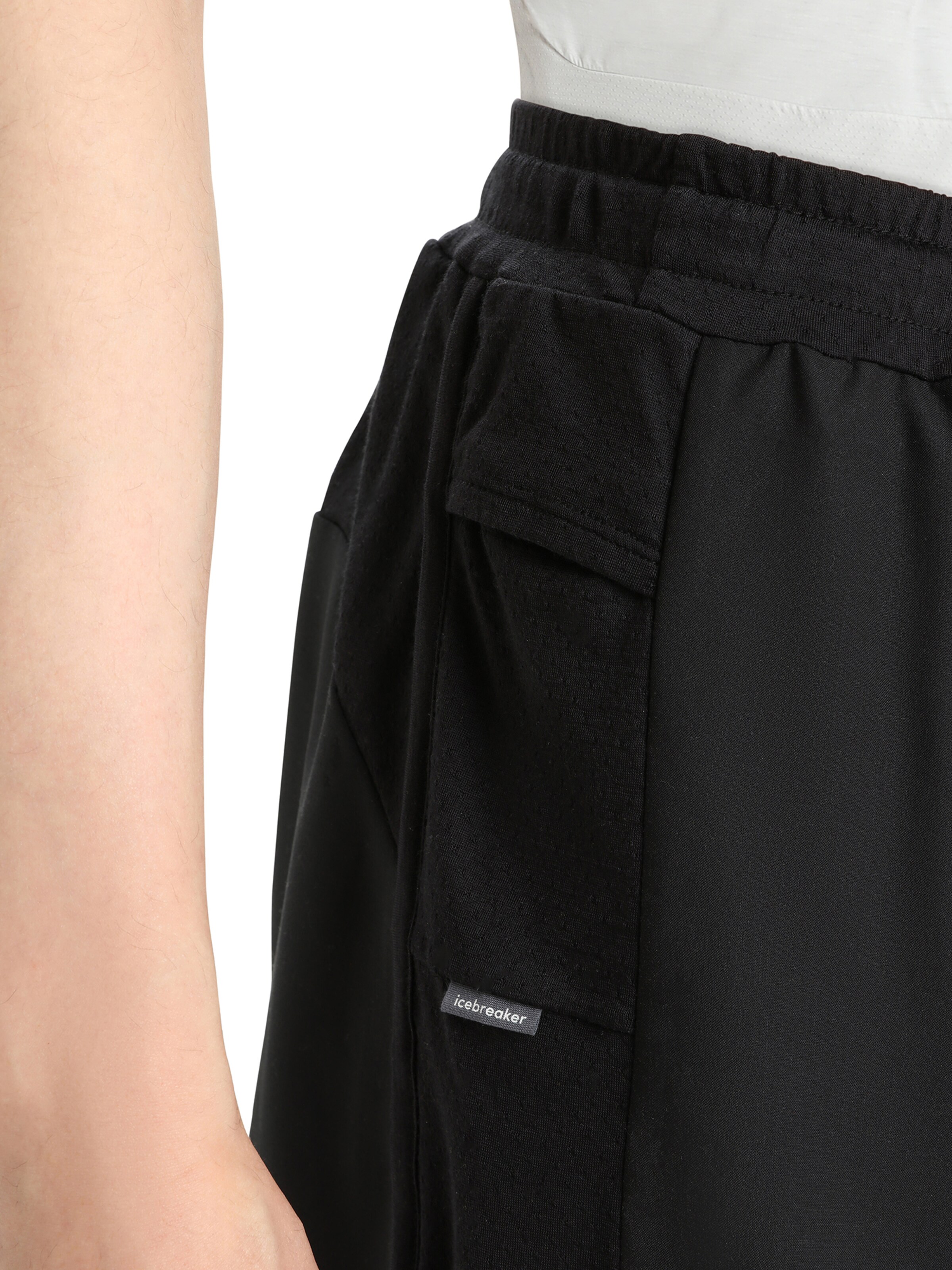 ICEBREAKER Regular Workout Pants 'ZoneKnit' in Black