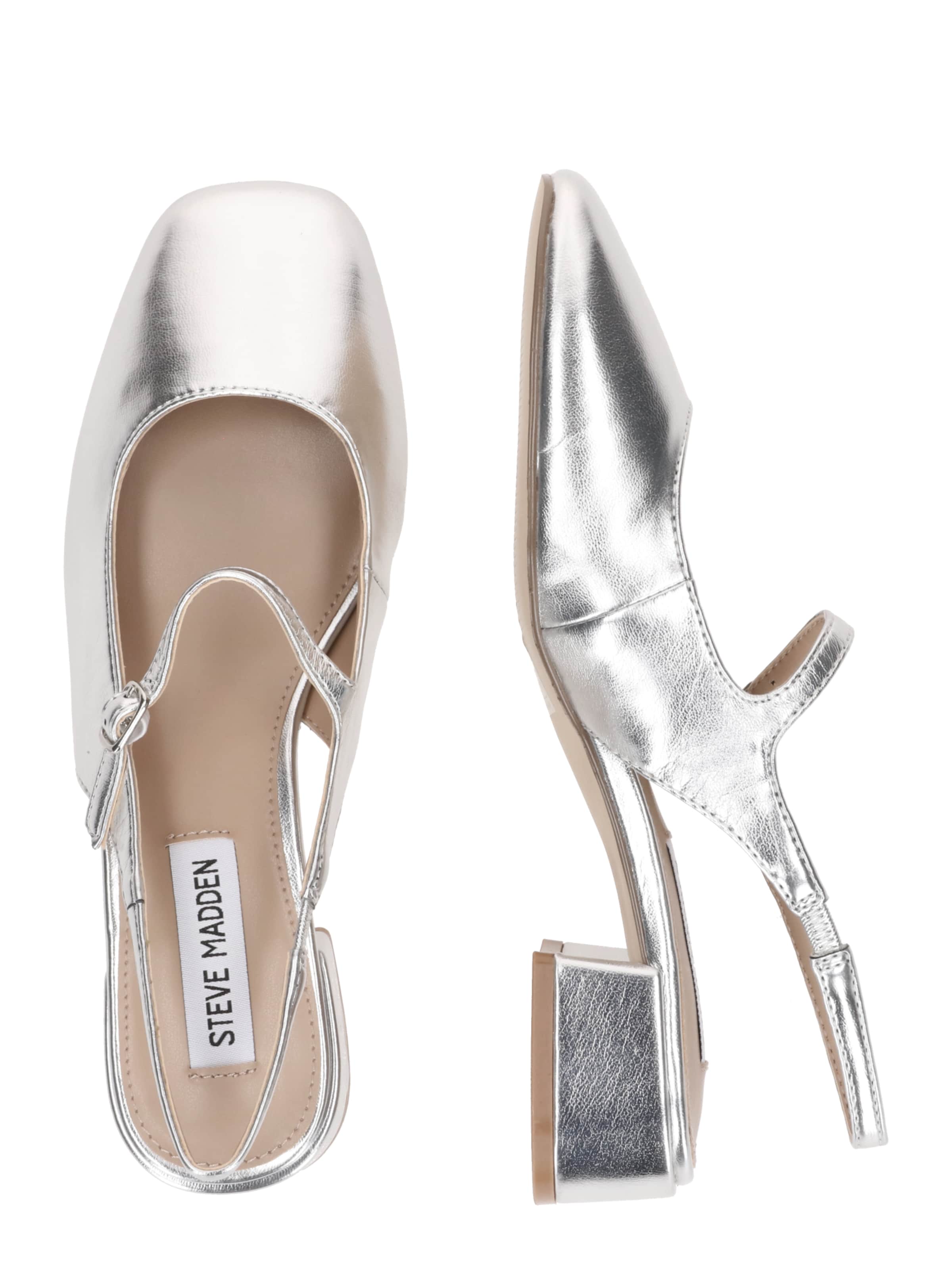 STEVE MADDEN Γόβες slingback 'Marjorie' σε ασημί