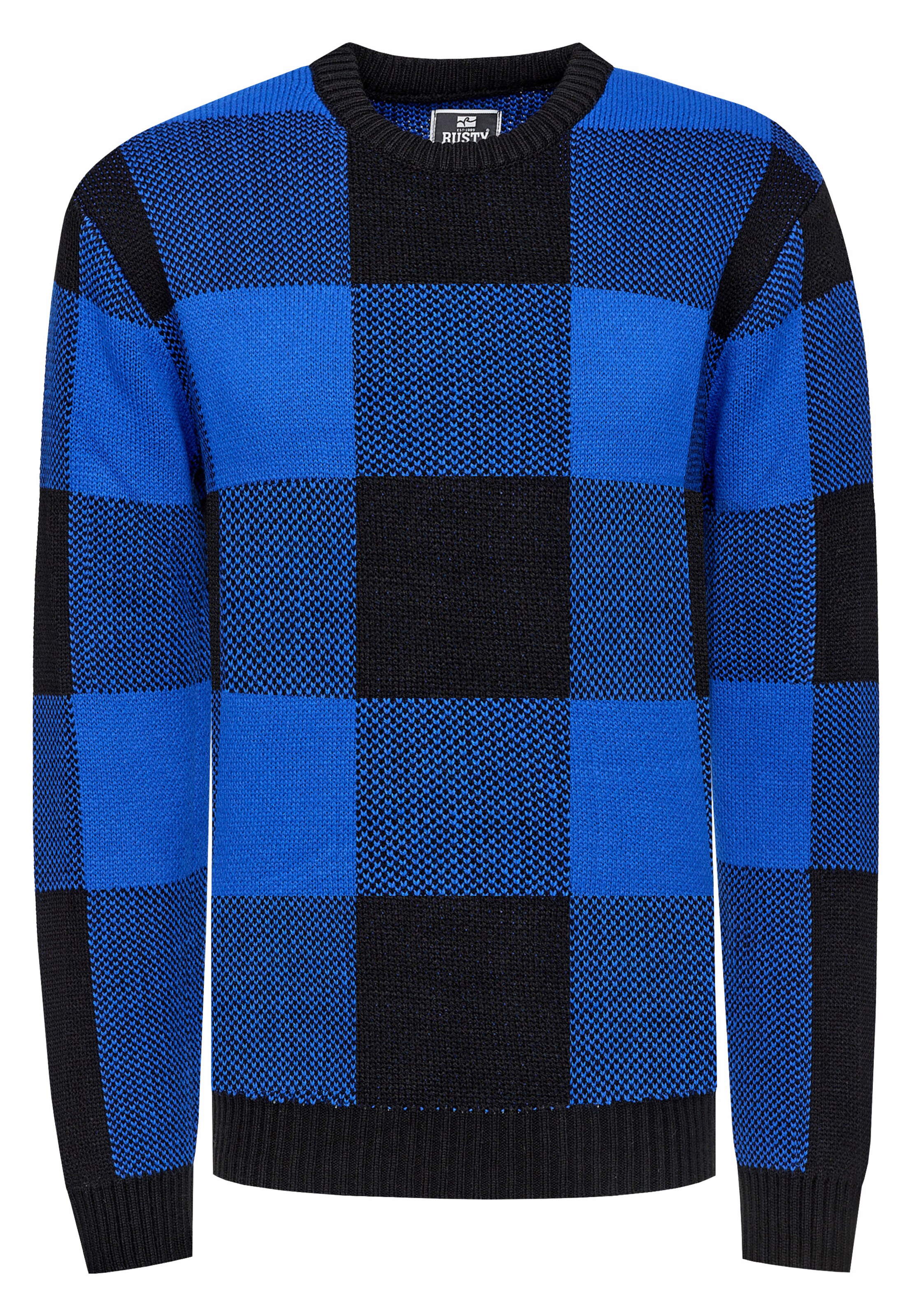 Rusty Neal Pullover in Schwarz: Vorderseite