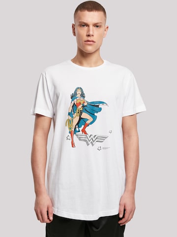 T-Shirt 'DC Comics Wonder Woman Standing' F4NT4STIC en blanc : devant