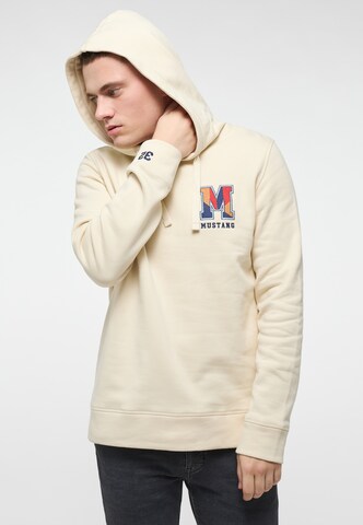 MUSTANG Sweatshirt in Beige