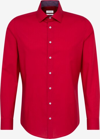SEIDENSTICKER Zakelijk overhemd in Rood: voorkant