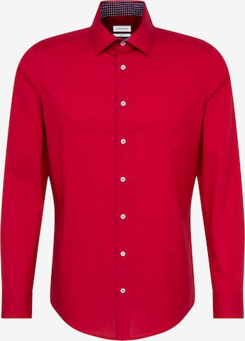 Coupe slim Chemise business SEIDENSTICKER en rouge : devant