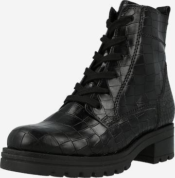 GABOR - Botines con cordones en negro: frente