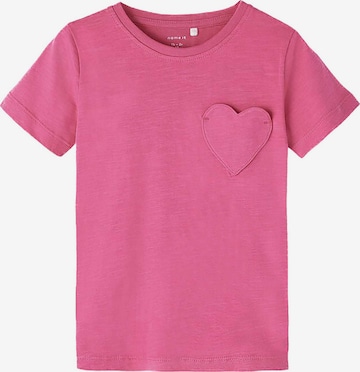 T-Shirt NAME IT en rose : devant