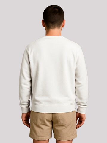 Sweat-shirt 'Knut & Jan Hamburg Noorden Collegiate Türkis' F4NT4STIC en blanc