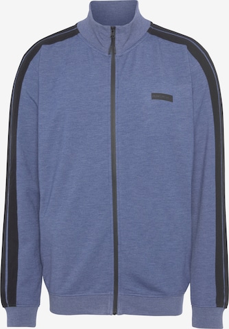 Authentic Le Jogger Athletic Zip-Up Hoodie in Blue: front