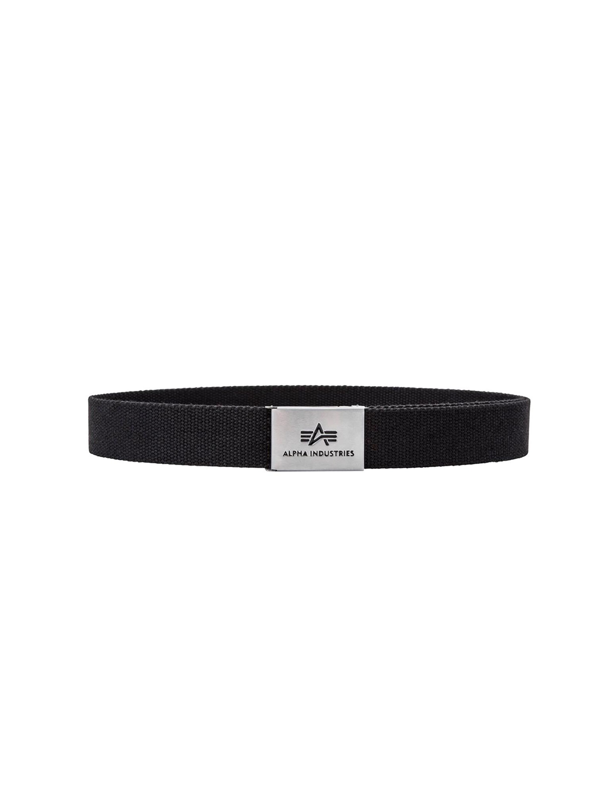 ALPHA INDUSTRIES Belt 'Big A' in Black: front