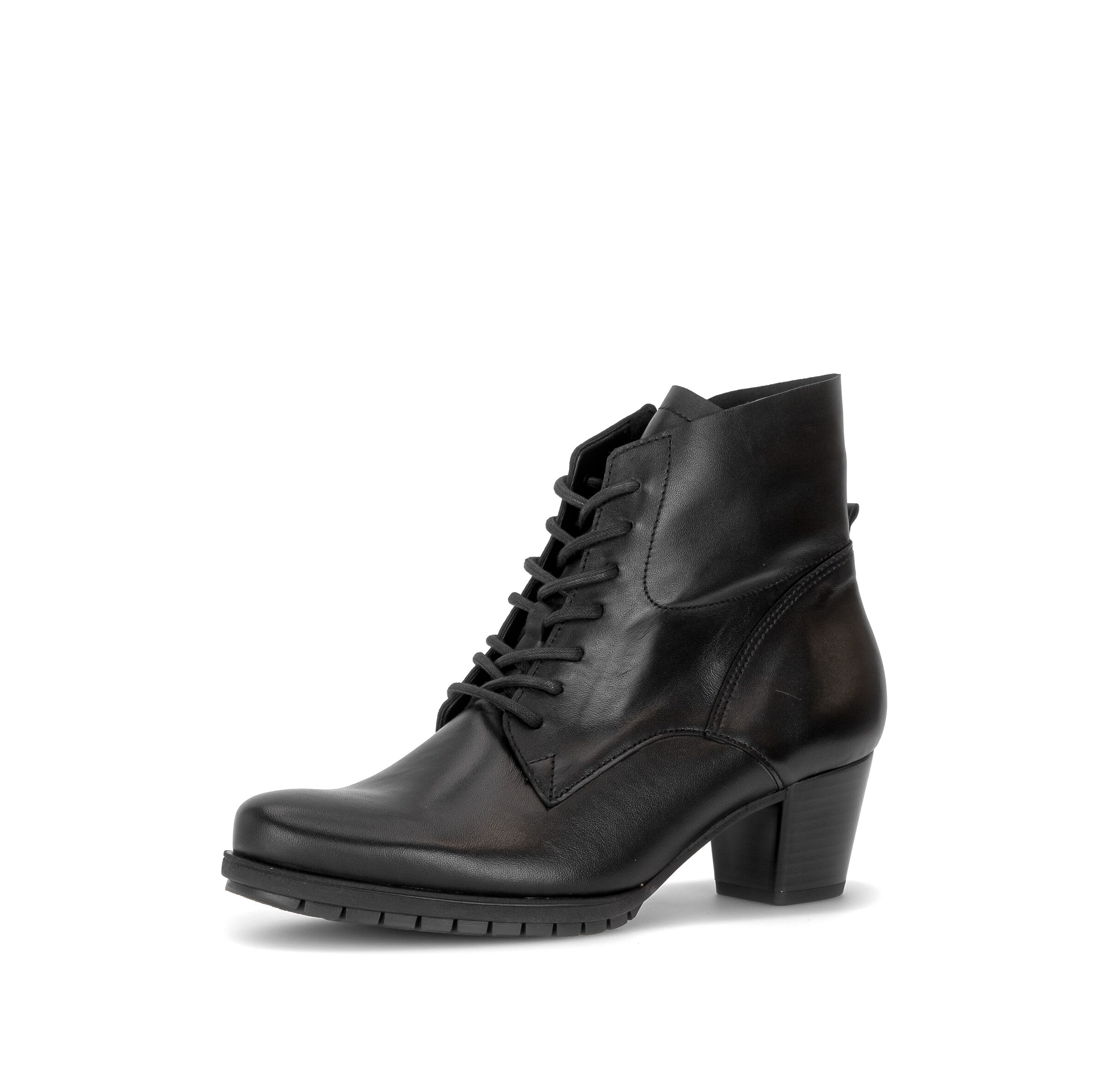 GABOR Lace-Up Ankle Boots in Black