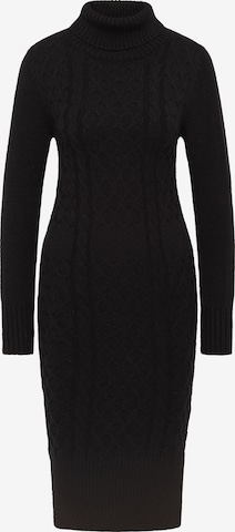 faina Dress in Black: front