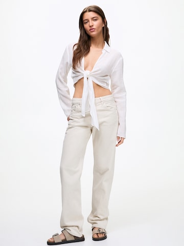 Chemisier Pull&Bear en blanc