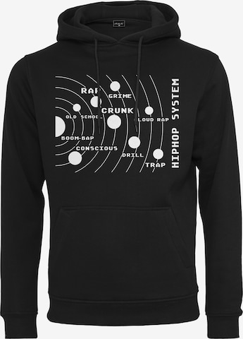 MT Men Sweatshirt 'Hip Hop Radius Hoody' in Zwart: voorkant