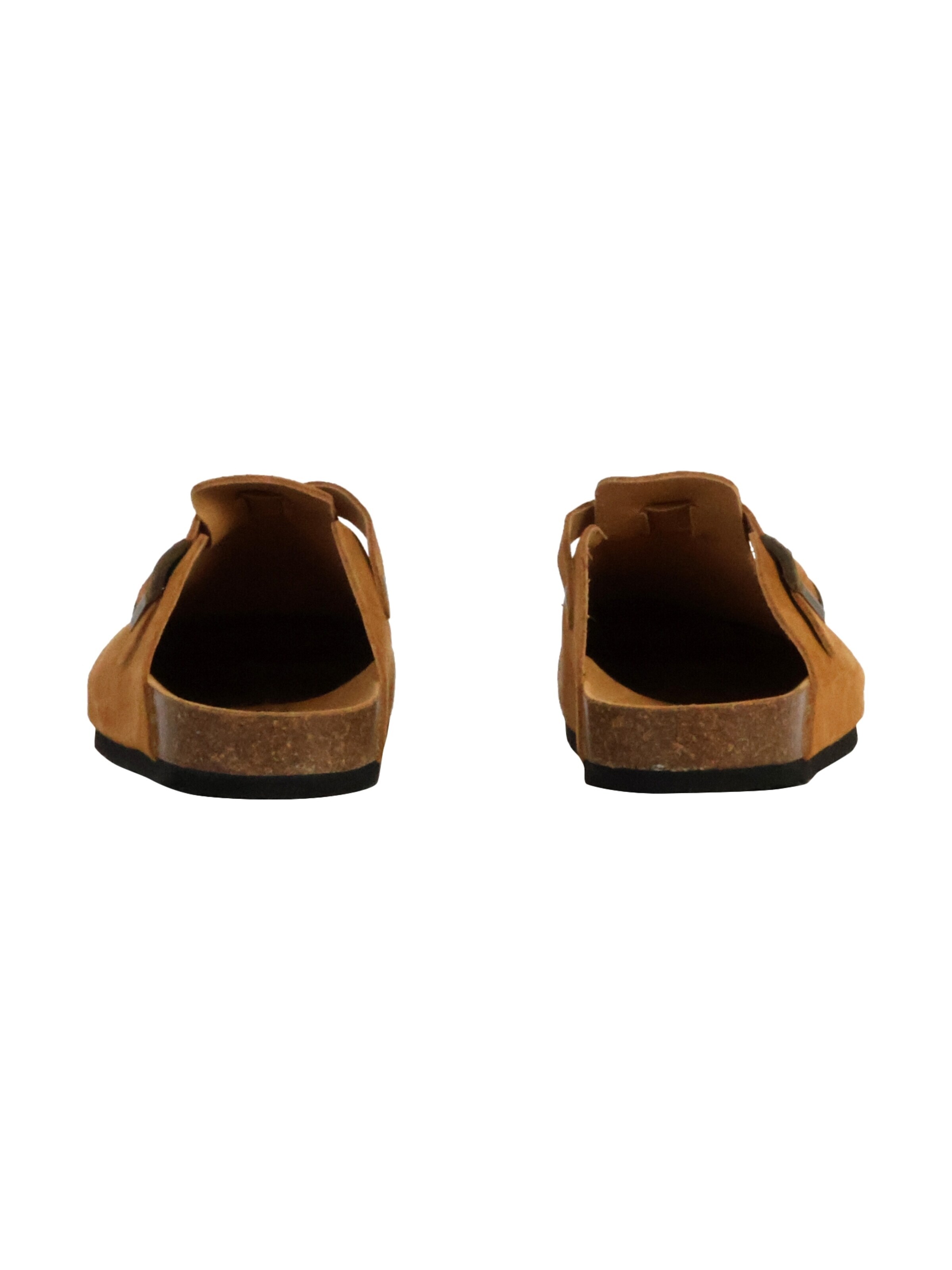 Tamaris Muiltjes 'Flache Pantoletten aus Leder' in Beige