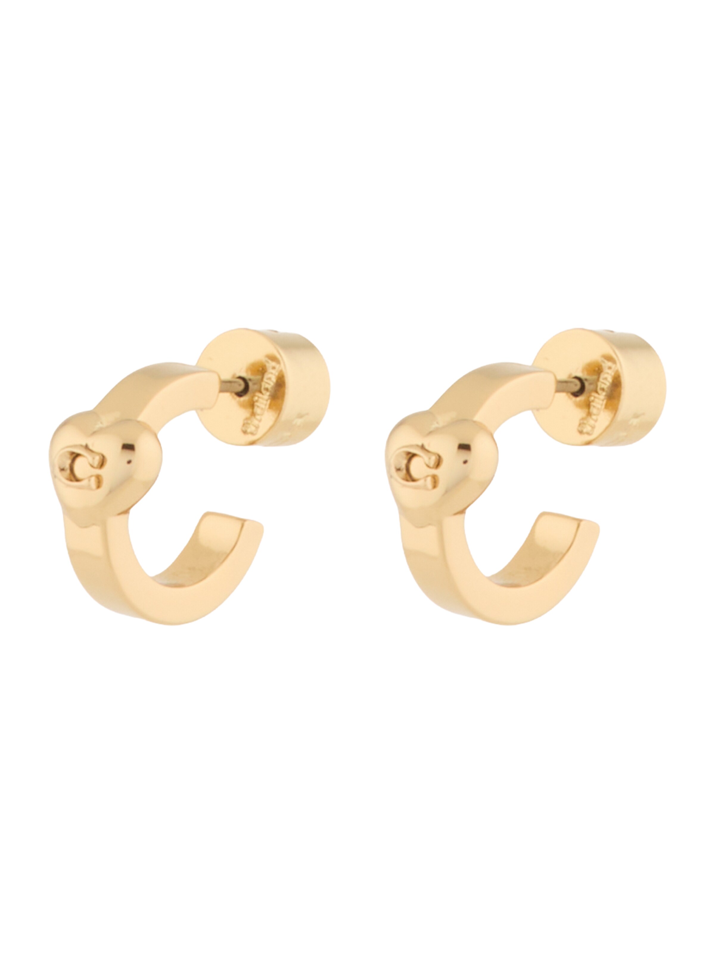 COACH Σκουλαρίκια 'HEART HUGGIE' σε χρυσό: μπροστά