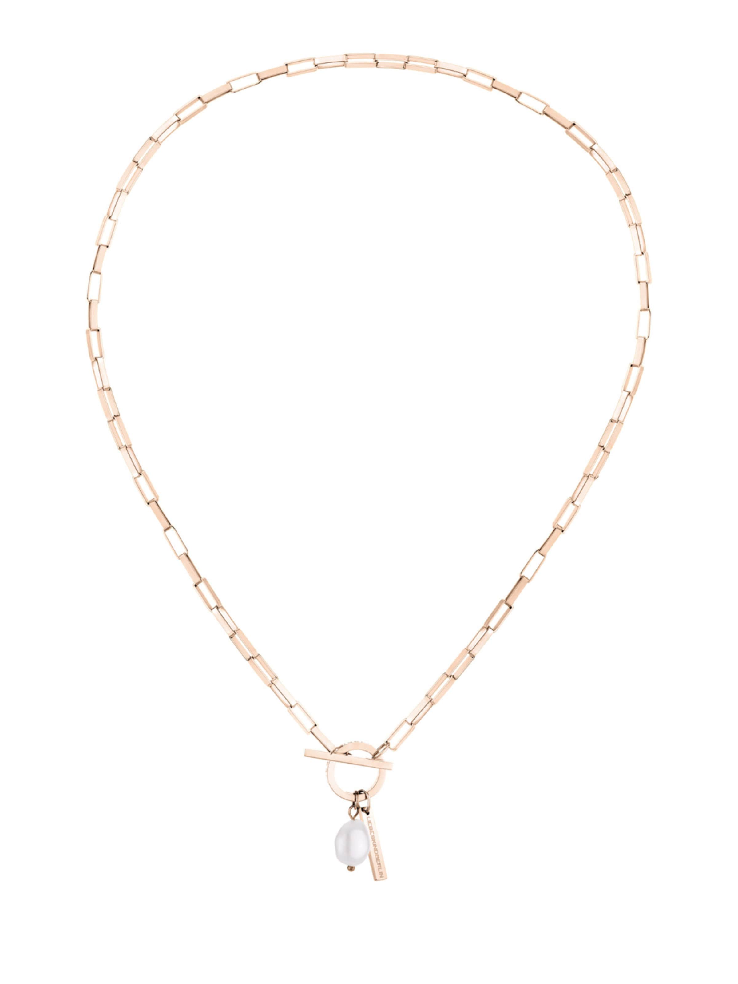 Liebeskind Berlin Kette in rosegold / perlweiß, Produktansicht